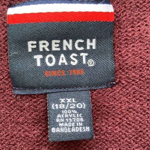 Boy’s burgundy Sweater Vest Size 18 NWT - Picture 4 of 5